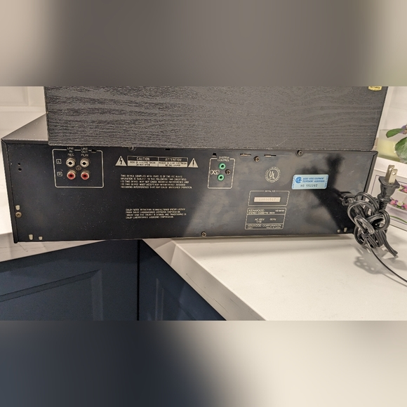 Kenwood Stereo Double Cassette Deck KX-W791 & 3 Drawer Cassette Storage - Picture 4 of 4